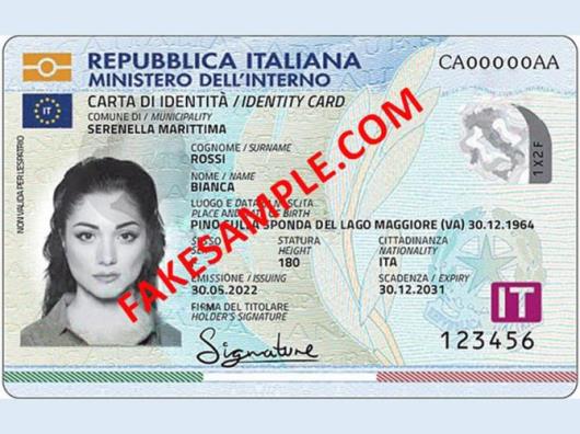 Download fake national id card PSD template